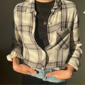 Beachlunchlounge Black & White Lightweight Flannel